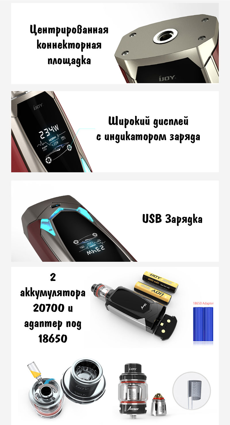 Набор IJOY Avenger PD270 | Купить с доставкой